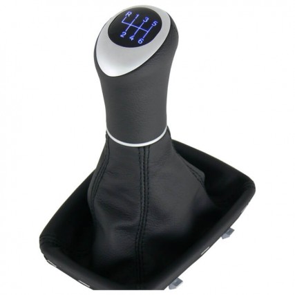 Seat Exeo Typ 3R pommeau de vitesse cuir et soufflet avec cadre de montage