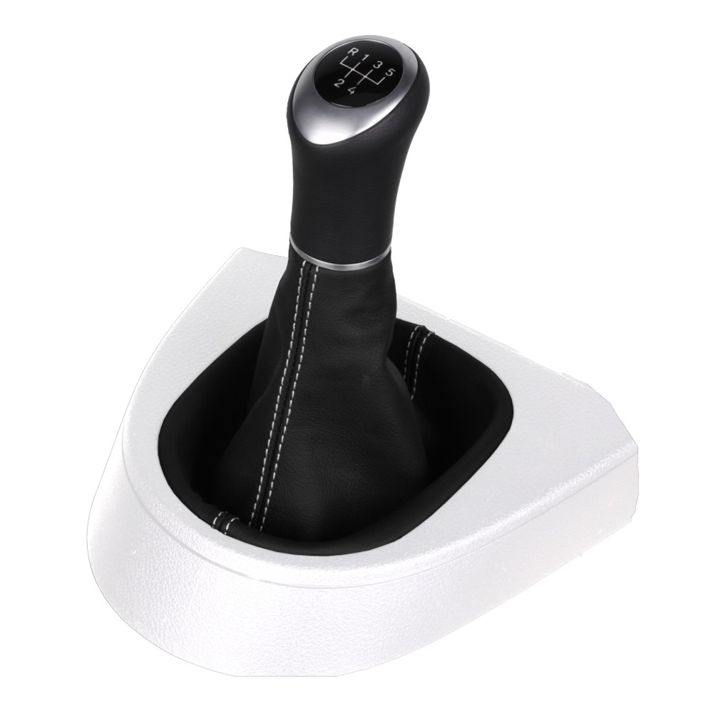 VW Caddy Typ 2K 2C pomo de la palanca de cambios Alcantara cuero funda