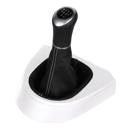 VW Caddy Typ 2K 2C pomo de la palanca de cambios Alcantara cuero funda