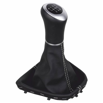 ict pommeau de vitesse avec coutures noires VW Caddy Typ 2K 2C