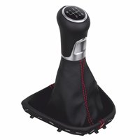 ict pomo de la palanca de cambios con costuras rojas VW Caddy Typ 2K 2C