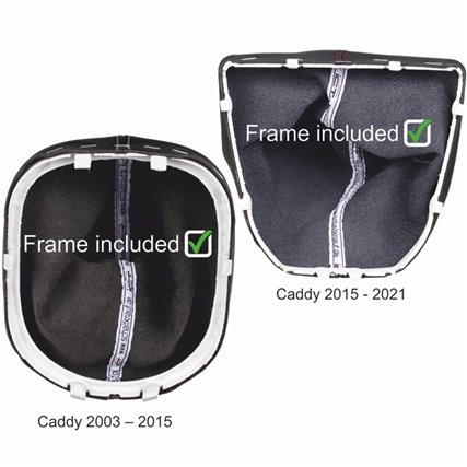 schaltmanschette unten rahmen ansicht VW Caddy Typ 2K 2C