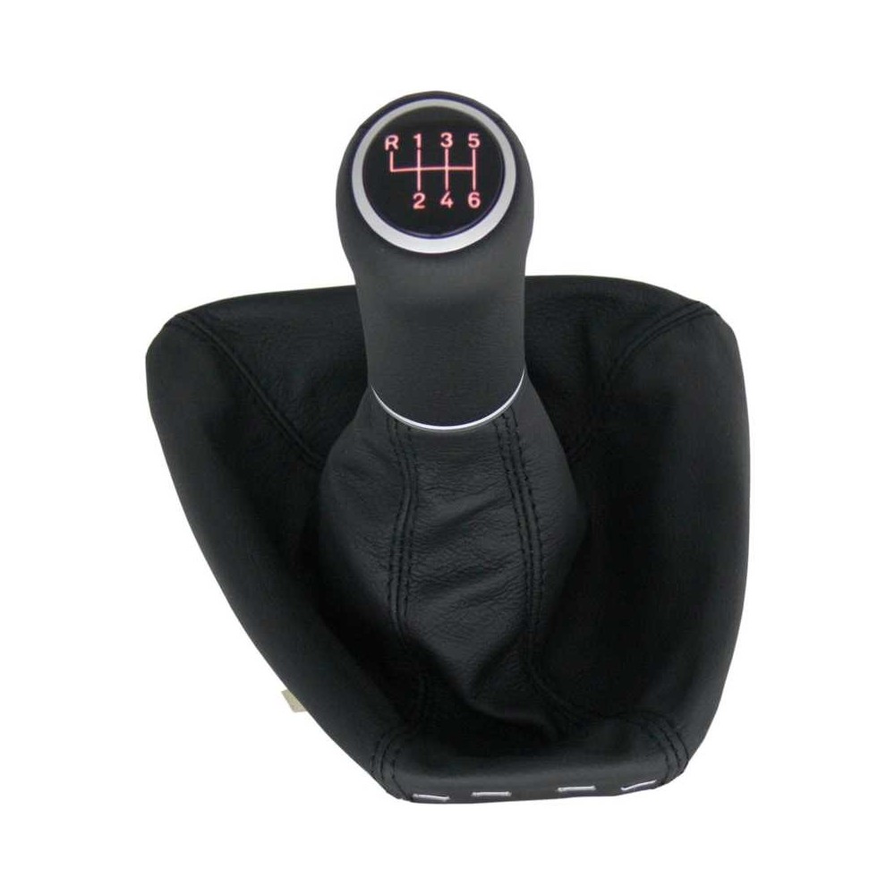 BMW E60 E61 5 Series Touring Facelift shift gear knob boot gaiter cover Alcantara leather