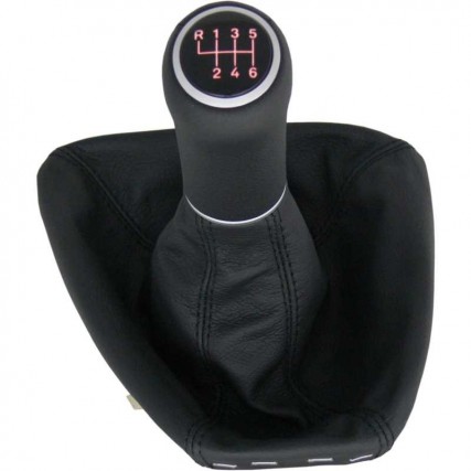 BMW E60 E61 5 Series Touring Facelift shift gear knob boot gaiter cover Alcantara leather