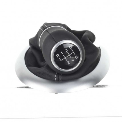 ict shift knob with grey stitching Porsche 911 996 with decorative frame