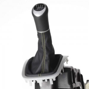 ict pommeau de vitesse avec coutures rouges Renault Megane III 3