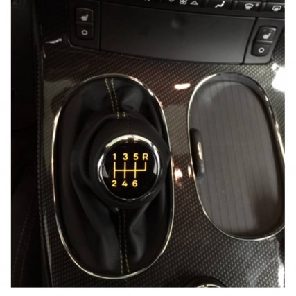 ict pommeau de vitesse avec coutures noires Chevrolet Corvette C5 C6