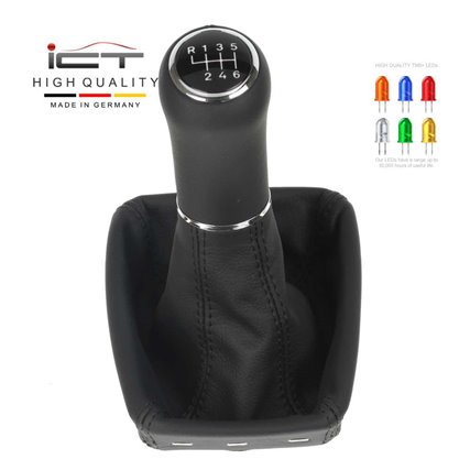 Audi A4 B6 B7 Typ 8E 8H (2001-2008) manopla de câmbio Alcantara couro coifa