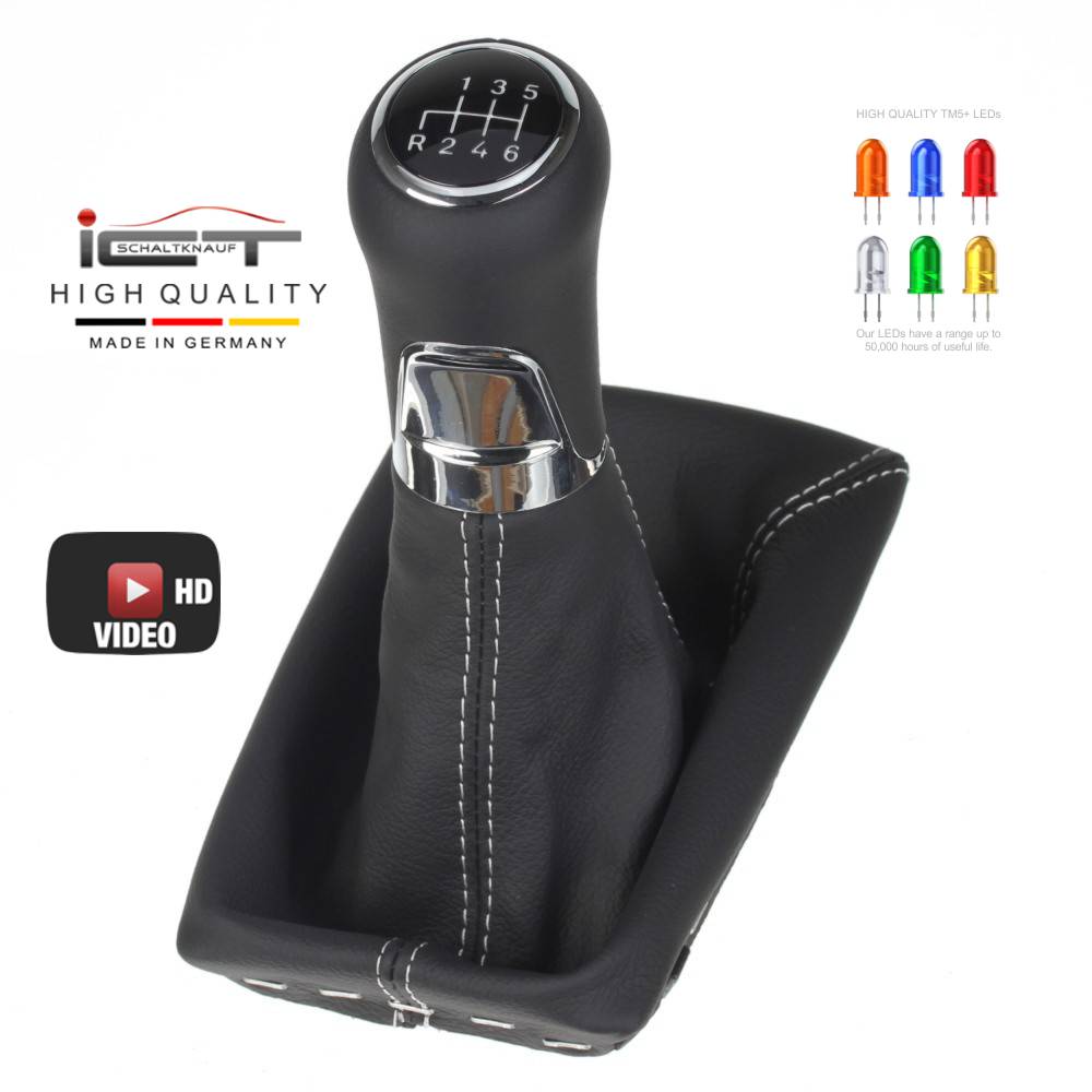 Mercedes Classe E W211 Perua (2002-2009) manopla de câmbio Alcantara couro coifa