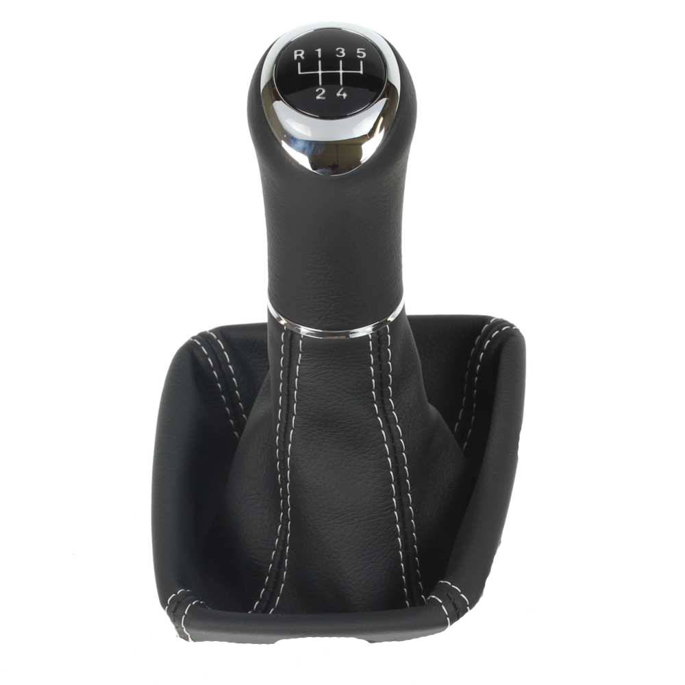 Skoda Fabia Roomster 6Y shift gear knob boot gaiter cover Alcantara leather