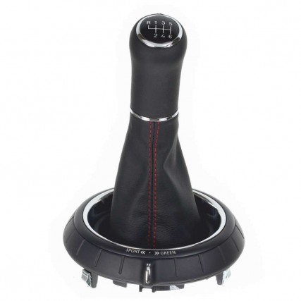 ict pomello del cambio con cuciture rosse MINI R54 R55 R56 R57 R60 Cabriolet Hatchback