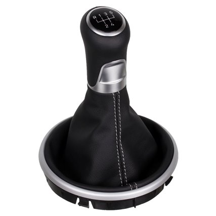 Skoda Fabia Roomster 6J Schaltknauf Schaltsack Alcantara leder schaltmanschette