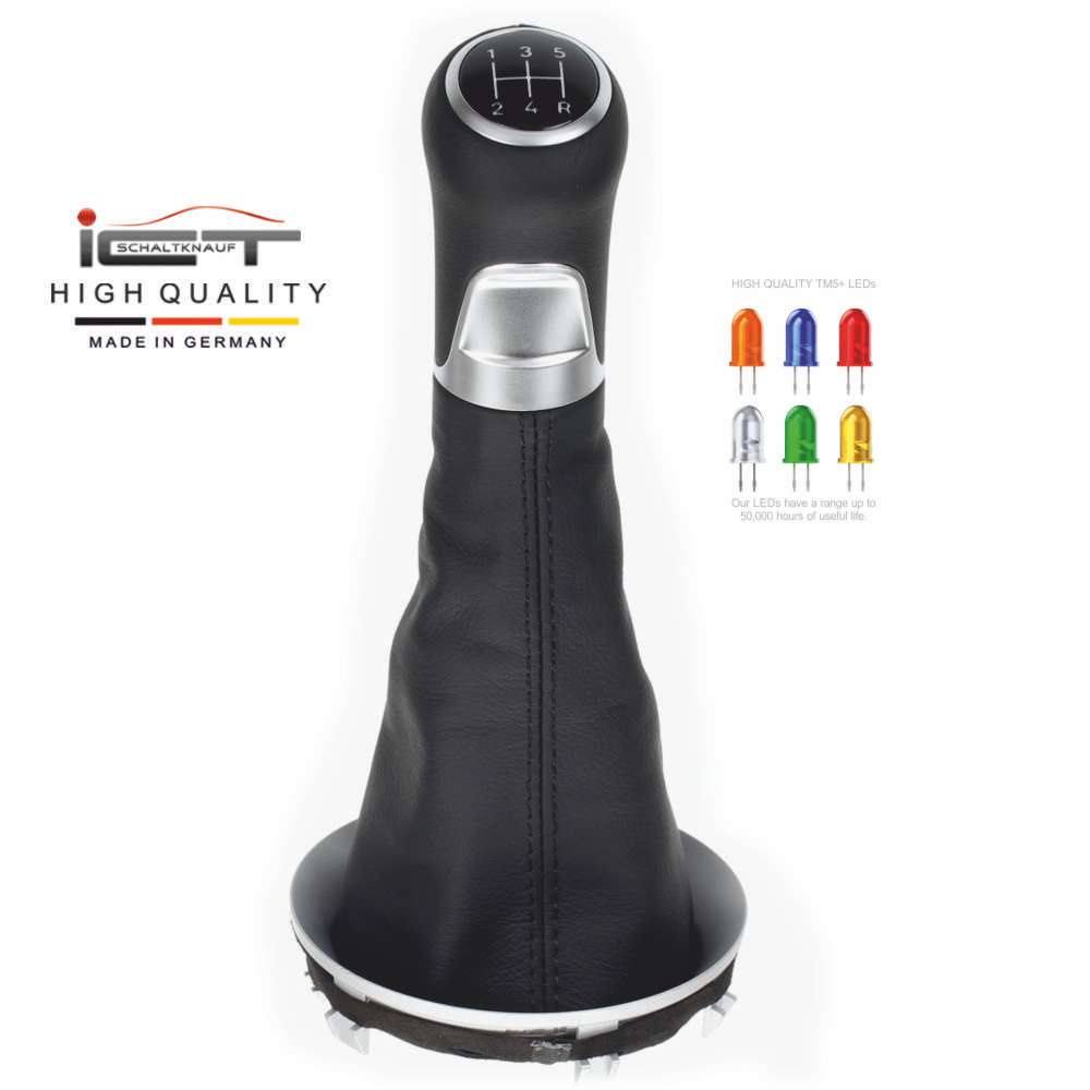 MINI R54 R55 R56 R57 R60 Cabriolet Hatchback pomello del cambio Alcantara pelle cuffia