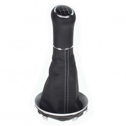 ict pomello del cambio con cuciture grigie MINI R60 R61 Countryman Coupe Paceman