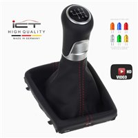 Audi Q5 8R Schaltknauf Schaltsack Alcantara leder schaltmanschette